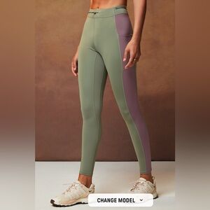 Two-Tone Women's Athletic Leggings XL